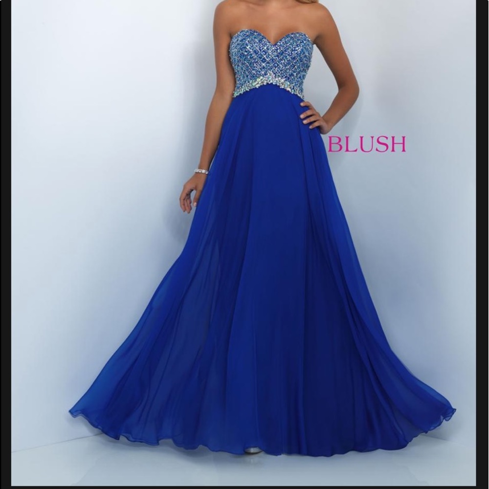 Blush prom dress